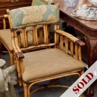 Rattan arm chair (1 of pair)