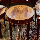 Outstanding inlaid table by Hekman