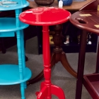 Red plant stand