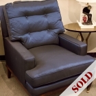 Navy Hickory White club chair - 1 of pair