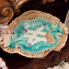 French majolica Orchies serving platter