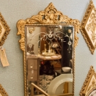 Vintage antique wood mirror