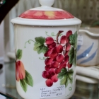 Doulton “vintage grape” small canister