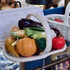 Italian ceramic vegetable basket