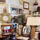 Booth refresh! Wonderful lights, wall art, holiday decor and vintage furniture.