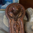 Wood carved lion keyhole