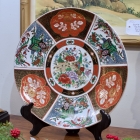 Large peacock charger from China