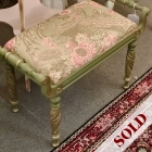 Peacock brocade bench in “Versailles”