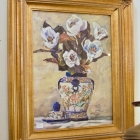 Signed painting of flowers