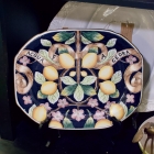 Vintage display platter w/ lemons