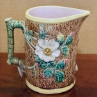 Large majolica pitcher