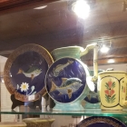 Various vintage Fish Majolica Plates