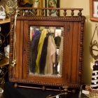 Victorian corner cabinet w/ key