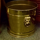 Bristol brass planter w/ lion heads