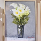 Impressionist vase of Calla Lillies