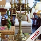 Pair of gold lamps