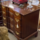Solid mahogany block front batchelor chest