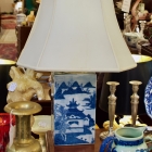 Blue & white canton lamp