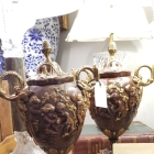 Pair Ornate Urns