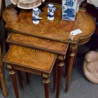 French inlaid nesting tables