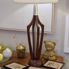 Mid century modern lamp pair