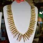 High end “Sun Ray” gold necklace