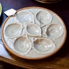 Vintage French oyster plate