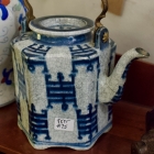 Asian blue & white teapot