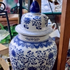 Large blue & white ginger jar