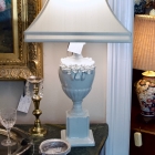 Pair of white lamps