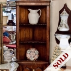 English antique corner cabinet