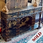 Asian chinoiserie console