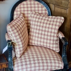 French chair w/ pillows