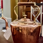 English Victorian copper tea kettle