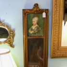 Antique French Trumeau mirror