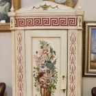 Old decorated & hand painted cupboard from England