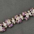 Juliana Purple Rhinestone Bracelet