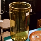 Large blown glass center vase