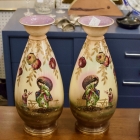 Pair of chinoiserie antique vases