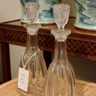 19th century crystal decanter pair