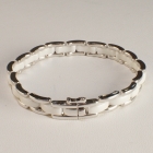 18K white gold & porcelain bracelet by Chanel