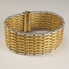 18K white & yellow gold bracelet