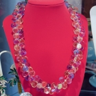 Acrylic pastel drops necklace