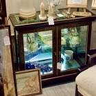 Chinoiserie display lighted cabinet