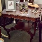 Antique mahogany center table