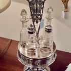 Vintage stately silverplate cruet set