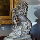 Pair of large lion bookends or doorstops