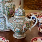 Rose Medallion tea pot