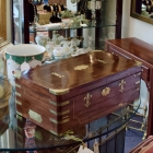 Mahogany & brass lap desk