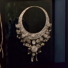 Silver necklace shadow box